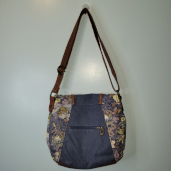 Sakroots, Foldover Crossbody, Shaddow Flower Pot, Boho, Hippy, Earthy - Picture 4 of 6